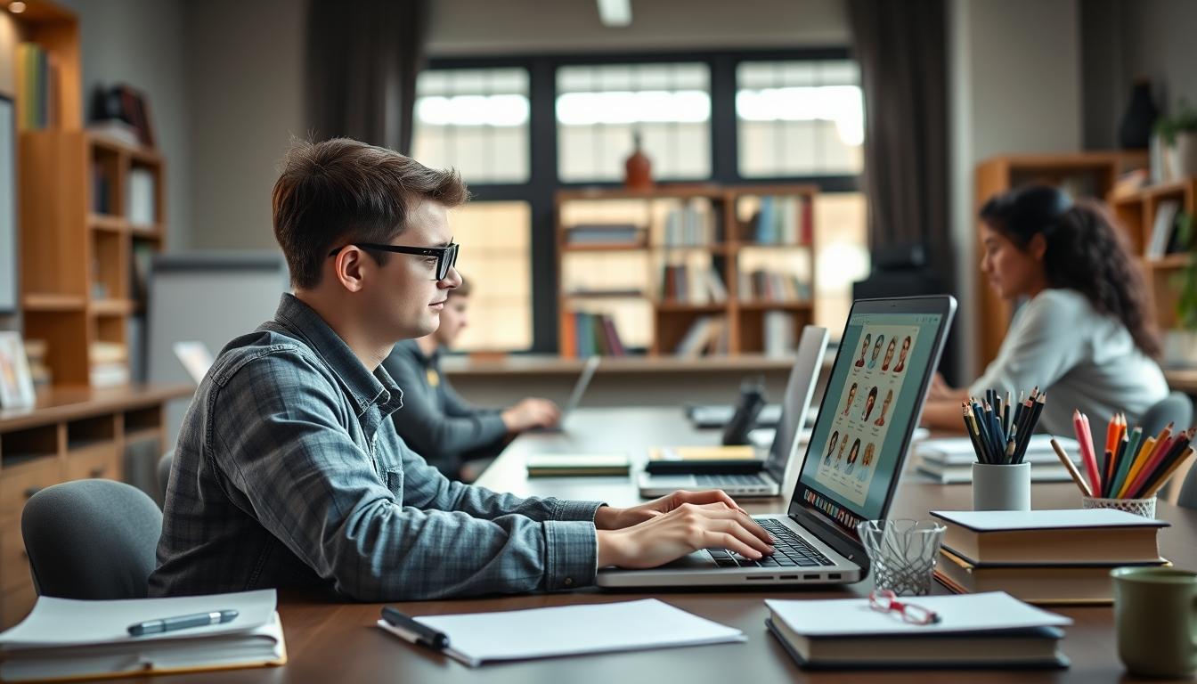 Digital learning platform with online study materials